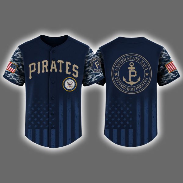 Pirates US Navy Appreciation Night 2025 Baseball Jersey