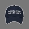 Radicalized By Basic Decency Embroidered Hat