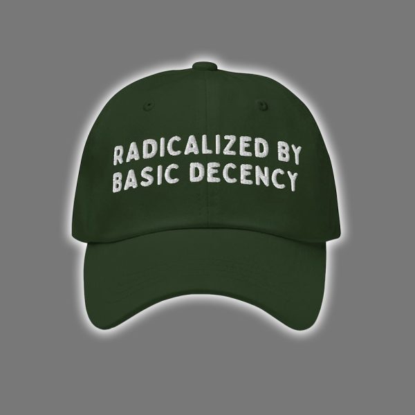 Radicalized By Basic Decency Embroidered Hat