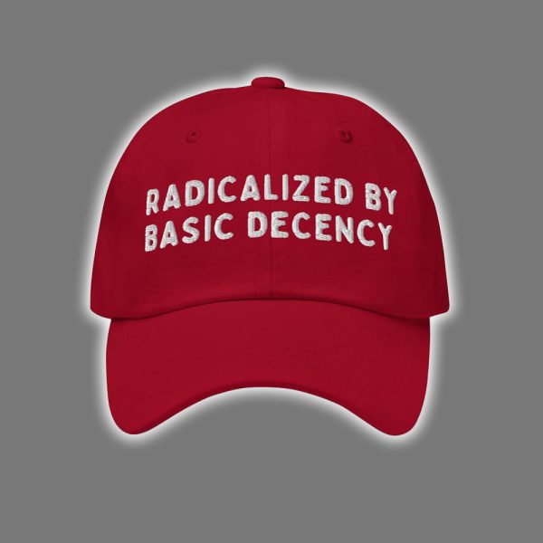 Radicalized By Basic Decency Embroidered Hat