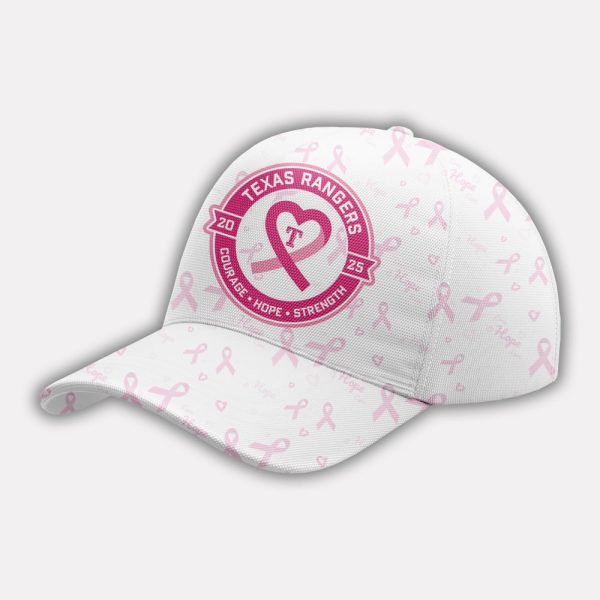 Rangers Breast Cancer Awareness Night 2025 Hat 2