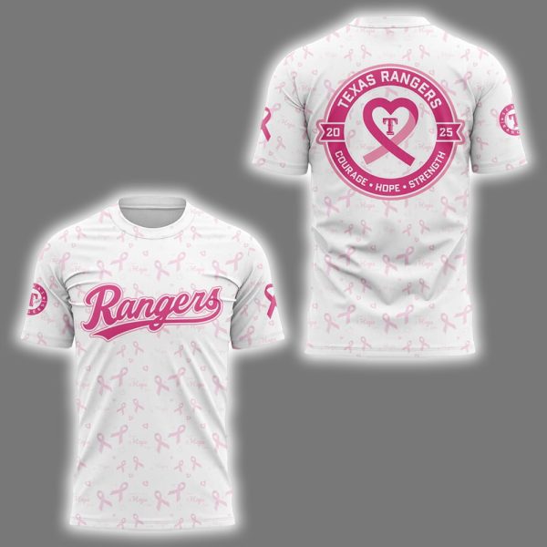 Rangers Breast Cancer Awareness Night 2025 Shirt