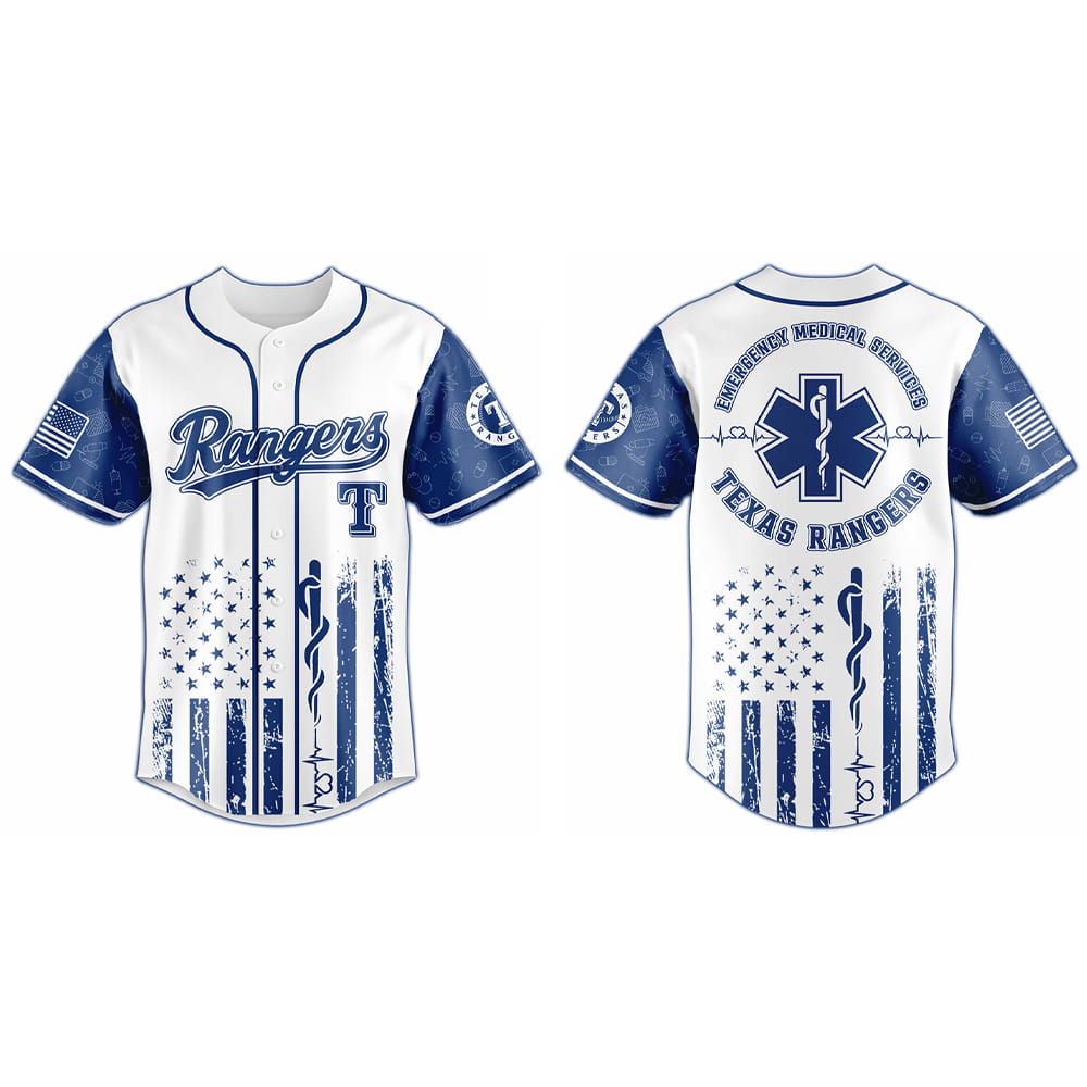 Rangers Emergency Medical Technician Appreciation Night Jersey 2025 Rangers Emergency Medical Technician Appreciation Night Jersey 2025