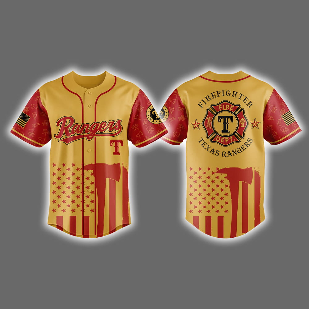 Rangers Firefighter Appreciation Night Jersey 2025 Rangers Firefighter Appreciation Night Jersey 2025