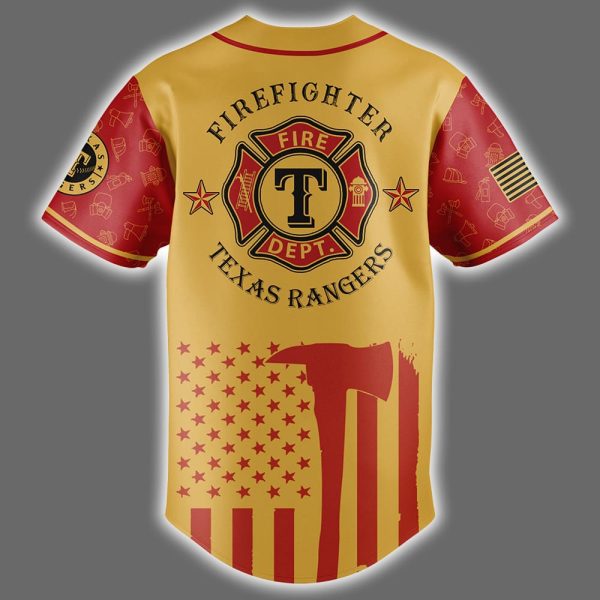 Rangers Firefighter Appreciation Night Jersey 2025 3