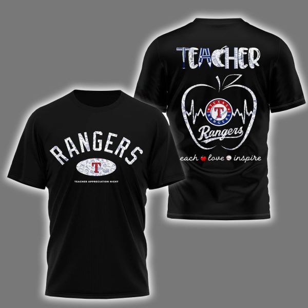 Rangers Teacher Appreciation Night 2025 Shirt 2