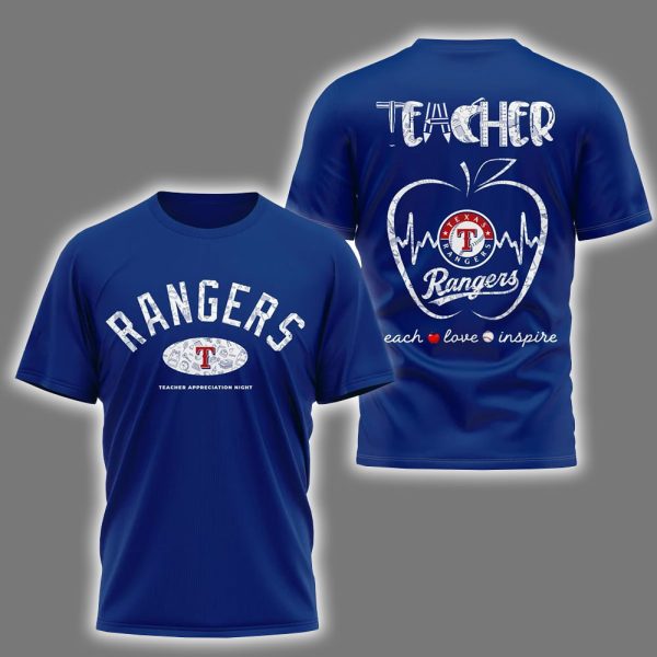 Rangers Teacher Appreciation Night 2025 Shirt 3