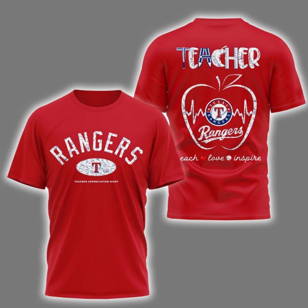 Rangers Teacher Appreciation Night 2025 Shirt 4