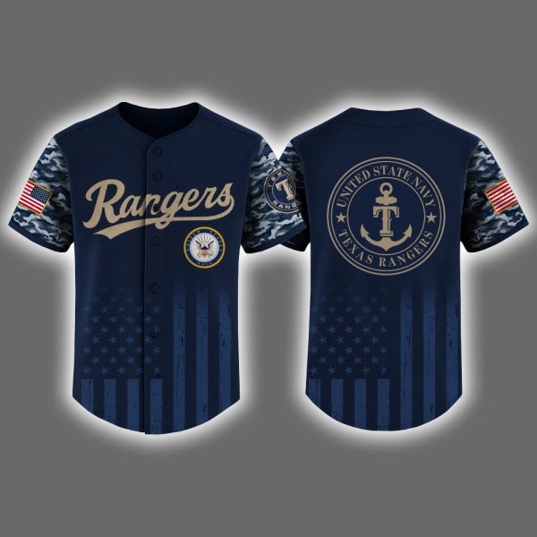 Rangers US Navy Appreciation Night 2025 Baseball Jersey