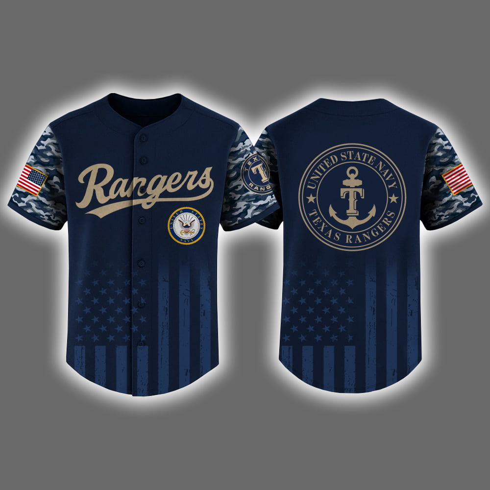 Rangers US Navy Appreciation Night 2025 Baseball Jersey Rangers US Navy Appreciation Night 2025 Baseball Jersey