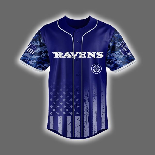 Ravens United States Coast Guard Military Appreciation Night Jersey 2025 2