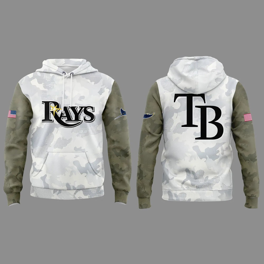 Rays 2025 Armed Forces Day Hoodie Rays 2025 Armed Forces Day Hoodie