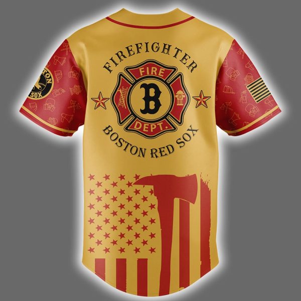 Red Sox Firefighter Appreciation Night Jersey 2025 3