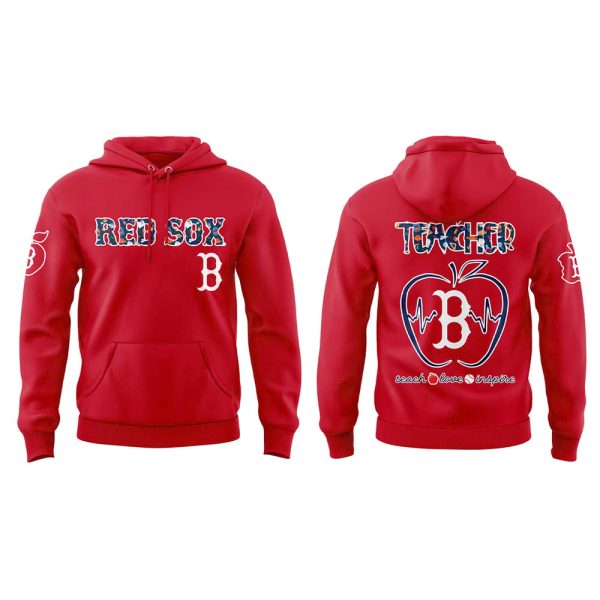 Red Sox Teacher Appreciation Night 2025 Hoodie Joggers Cap 4