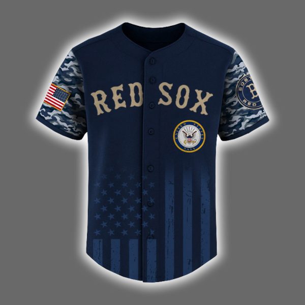 Red Sox US Navy Appreciation Night 2025 Baseball Jersey 2