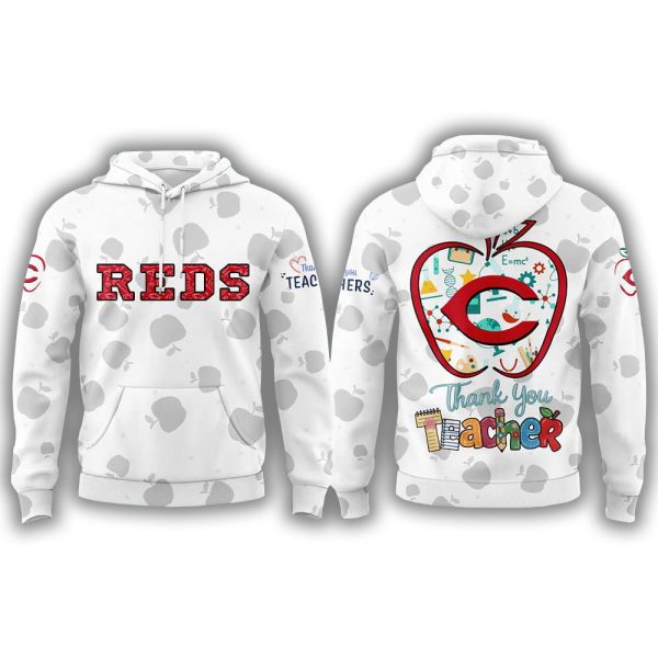 Reds Happy Teacher Day 2025 Hoodie Joggers Cap