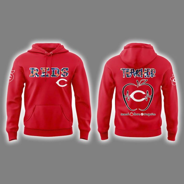 Reds Teacher Appreciation Night 2025 Hoodie Joggers Cap 4