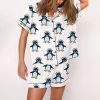 Resist Penguin Activism Flippers Up Pajama Set