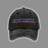 Retro Are you American No Im Californian Print Baseball Cap 2