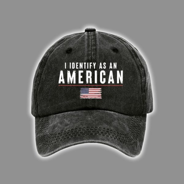 Retro I Identify As An American Print Baseball Cap