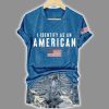 Retro I Identify As An American Printed Shirt 3