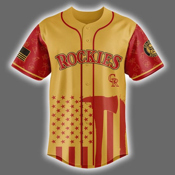 Rockies Firefighter Appreciation Night Jersey 2025 2