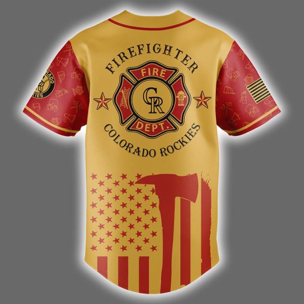 Rockies Firefighter Appreciation Night Jersey 2025 3