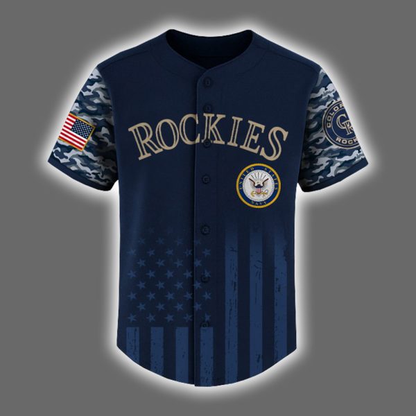 Rockies US Navy Appreciation Night 2025 Baseball Jersey 2