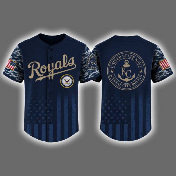 Royals US Navy Appreciation Night 2025 Baseball Jersey