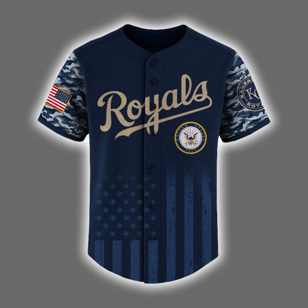 Royals US Navy Appreciation Night 2025 Baseball Jersey 2
