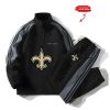 Saints Football Unisex Style Versatile Sport Set Jacket And Pants 2