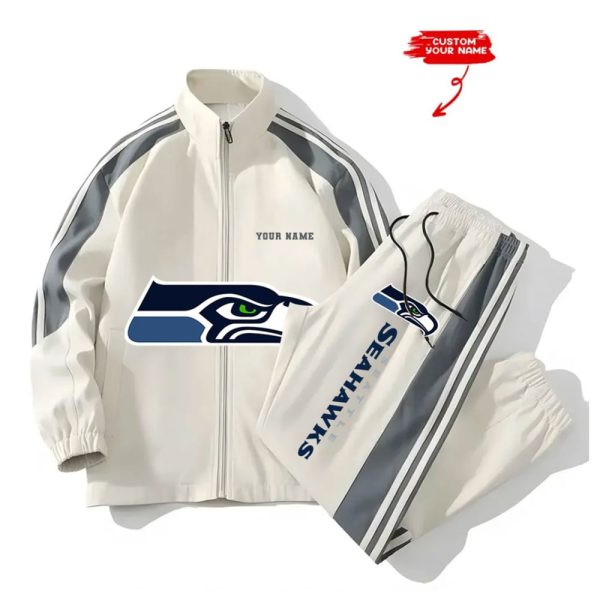 Seahawks Football Unisex Style Versatile Sport Set Jacket And Pants