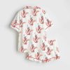 Statue of Liberty Red White And Boozy Beer Cocktail Club 4th Of July Satin Pajama Set 2