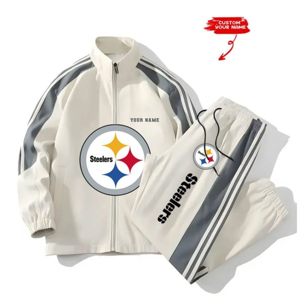 Steelers Football Unisex Style Versatile Sport Set Jacket And Pants