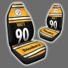 Steelers Watt 90 Car Seat Cover