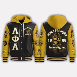 Alpha Phi Alpha Fraternity INC 1906 Hooded Baseball Jacket