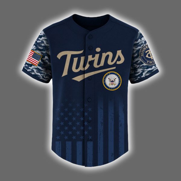 Twins US Navy Appreciation Night 2025 Baseball Jersey 2