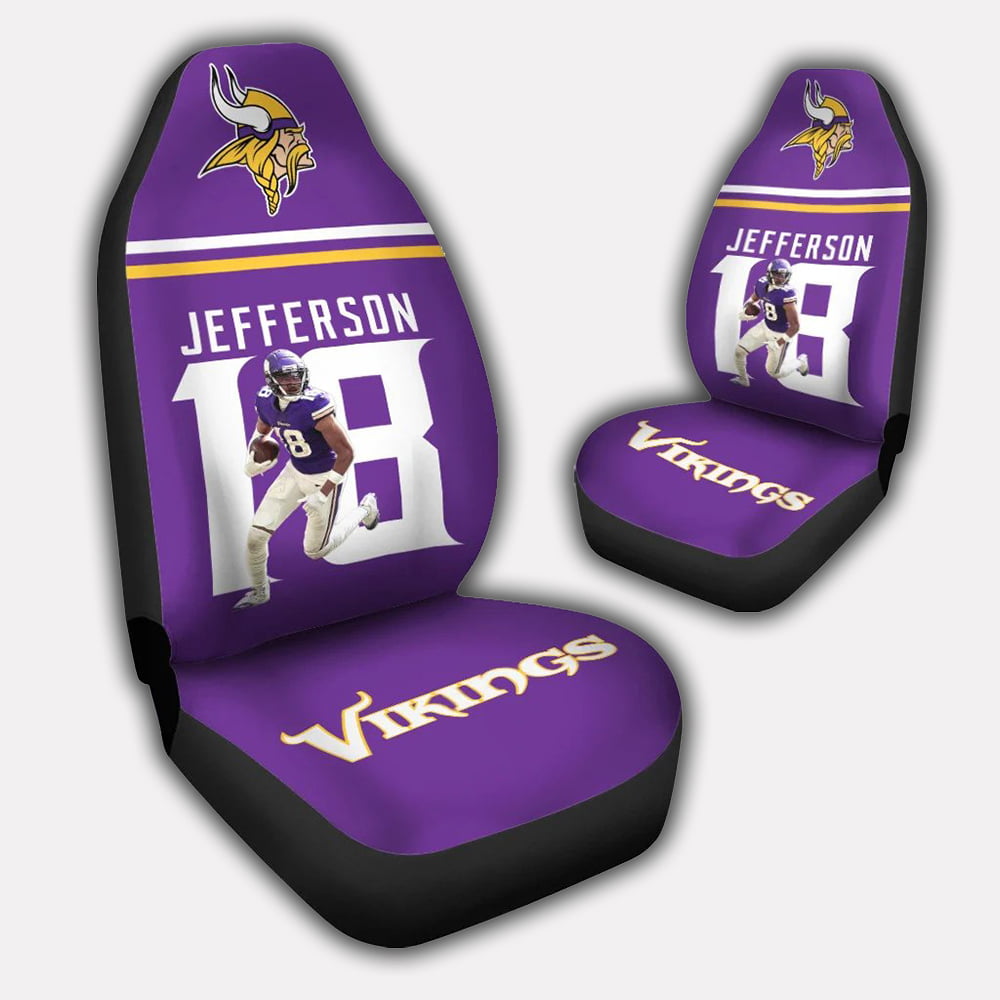 Vikings Football Jefferson 18 Car Seat Cover Vikings Football Jefferson 18 Car Seat Cover