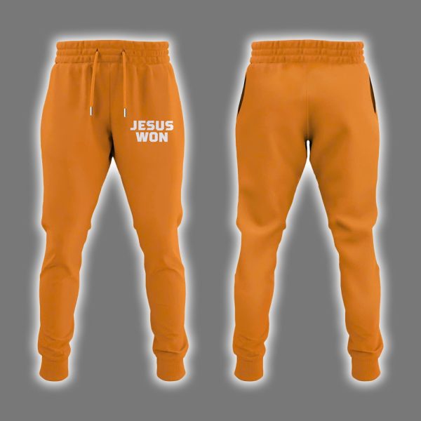Volunteers Jesus Won Hoodie Joggers Cap 5