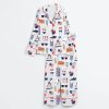 Watercolor Patriotic 4th Of July Satin Pajama Set 3