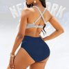 Yankees Baseball Summer Crossover Bikini Suit Set 3
