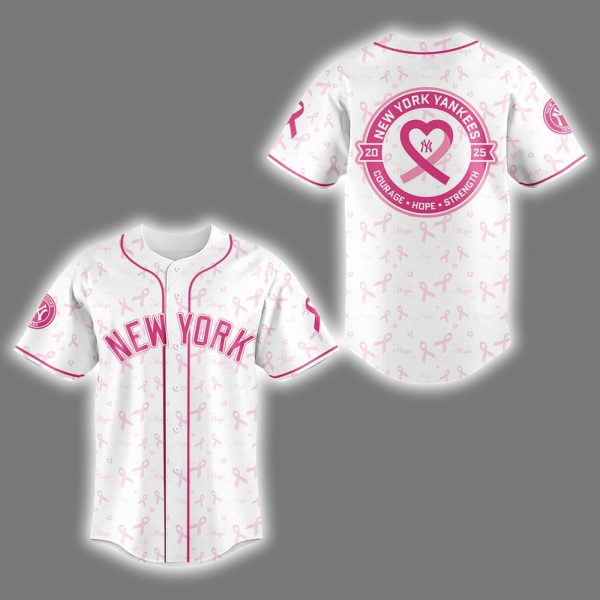 Yankees Breast Cancer Awareness Night 2025 Jersey