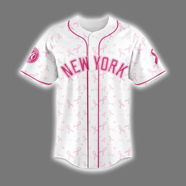 Yankees Breast Cancer Awareness Night 2025 Jersey 2