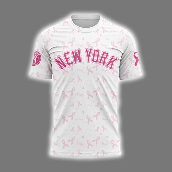 Yankees Breast Cancer Awareness Night 2025 Shirt 2