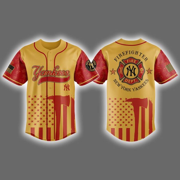 Yankees Firefighter Appreciation Night Jersey 2025