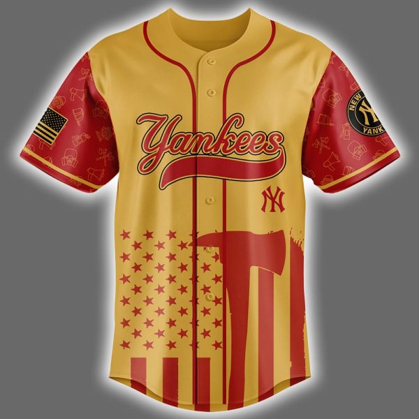 Yankees Firefighter Appreciation Night Jersey 2025 2