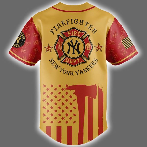 Yankees Firefighter Appreciation Night Jersey 2025 3