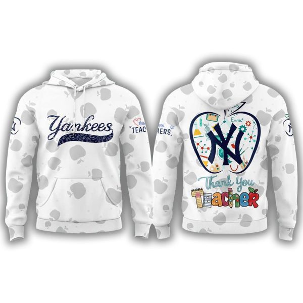 Yankees Happy Teacher Day 2025 Hoodie Joggers Cap