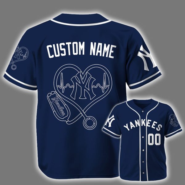 Yankees Nurses National Day 2025 Personalized Baseball Jersey