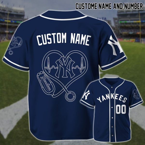Yankees Nurses National Day 2025 Personalized Baseball Jersey 2